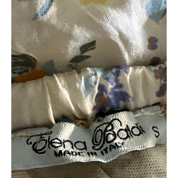 Elegant Italian Floral Maxi Dress Elena Baldi Small Whimsy Coquette Romantic - Picture 10 of 12